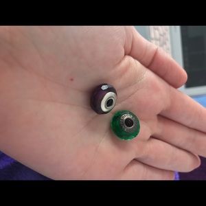 Authentic pandora glass charms (2)